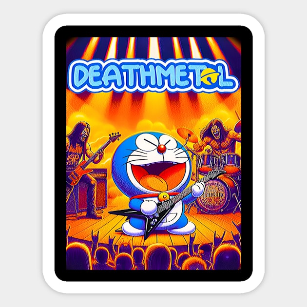 Deathmetal Dora Sticker by isannajulianti